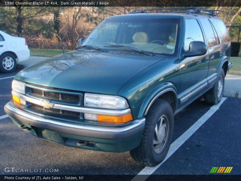 Dark Green Metallic / Beige 1998 Chevrolet Blazer LT 4x4