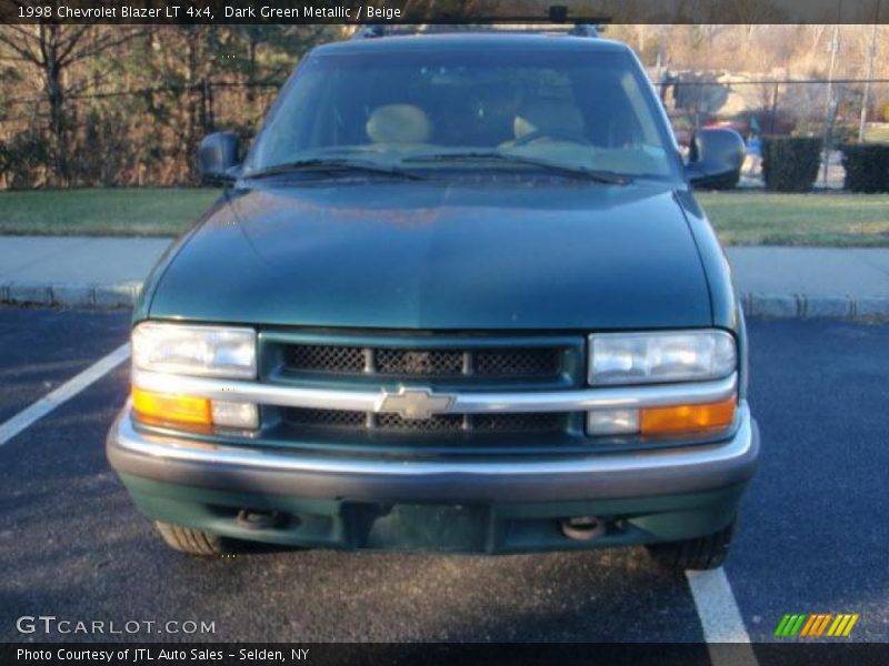 Dark Green Metallic / Beige 1998 Chevrolet Blazer LT 4x4