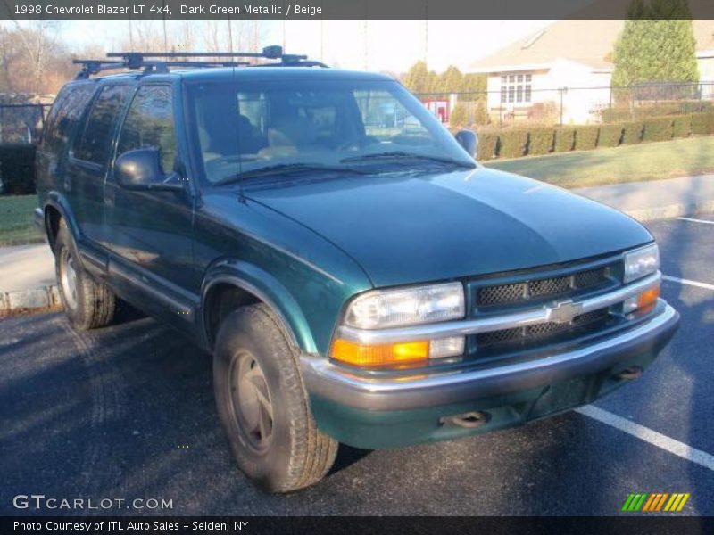 Dark Green Metallic / Beige 1998 Chevrolet Blazer LT 4x4