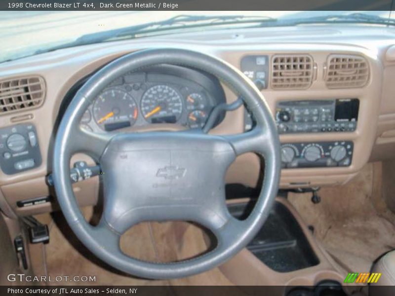 Dark Green Metallic / Beige 1998 Chevrolet Blazer LT 4x4