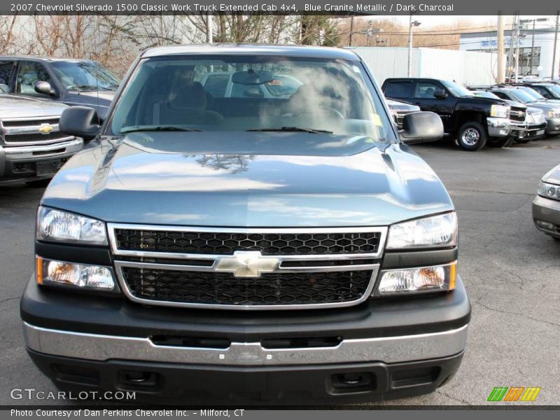 Blue Granite Metallic / Dark Charcoal 2007 Chevrolet Silverado 1500 Classic Work Truck Extended Cab 4x4