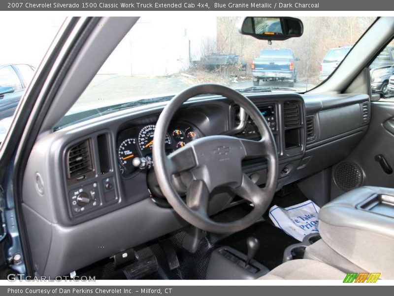 Blue Granite Metallic / Dark Charcoal 2007 Chevrolet Silverado 1500 Classic Work Truck Extended Cab 4x4