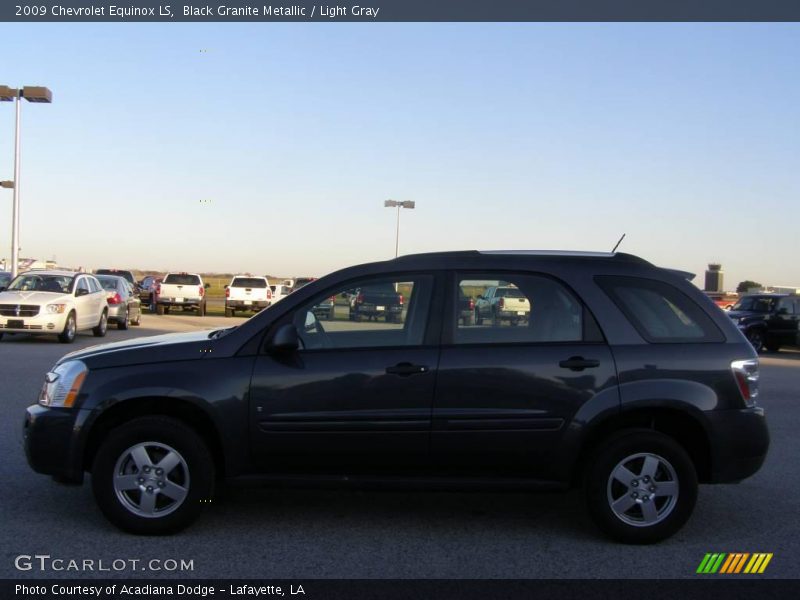 Black Granite Metallic / Light Gray 2009 Chevrolet Equinox LS