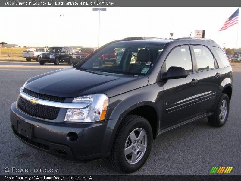 Black Granite Metallic / Light Gray 2009 Chevrolet Equinox LS