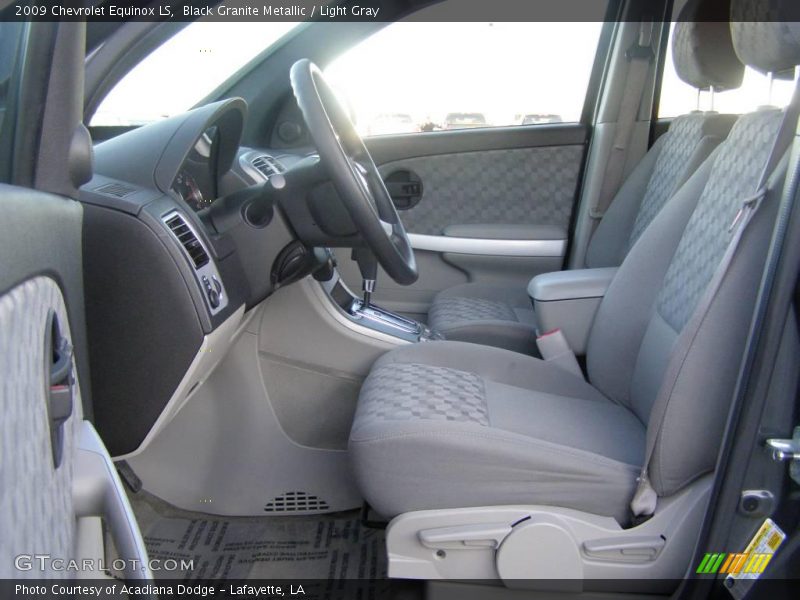 Black Granite Metallic / Light Gray 2009 Chevrolet Equinox LS