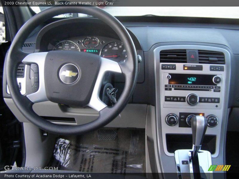 Black Granite Metallic / Light Gray 2009 Chevrolet Equinox LS