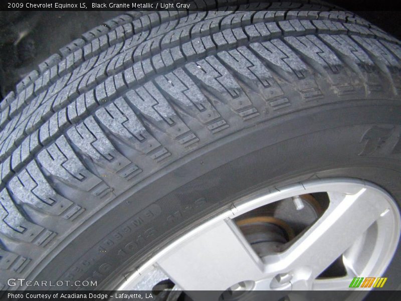 Black Granite Metallic / Light Gray 2009 Chevrolet Equinox LS