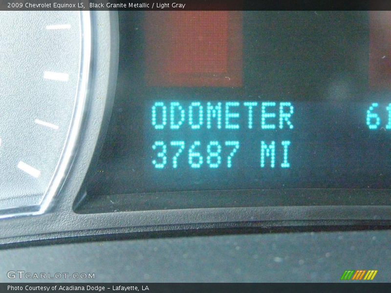 Black Granite Metallic / Light Gray 2009 Chevrolet Equinox LS