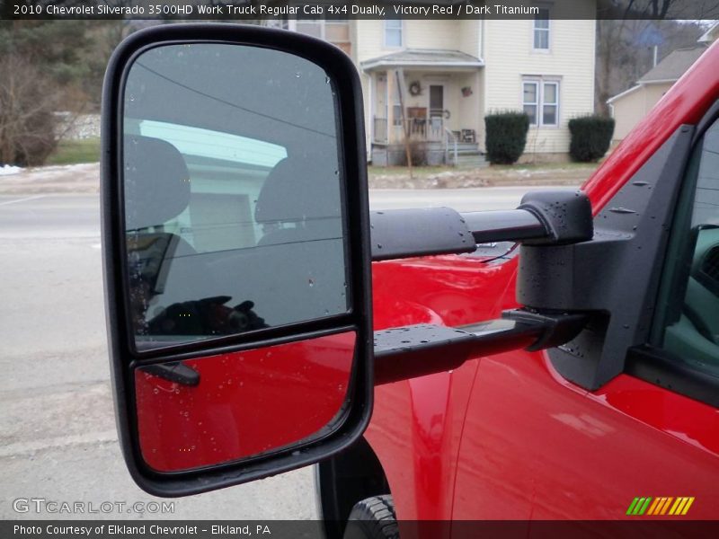 Victory Red / Dark Titanium 2010 Chevrolet Silverado 3500HD Work Truck Regular Cab 4x4 Dually