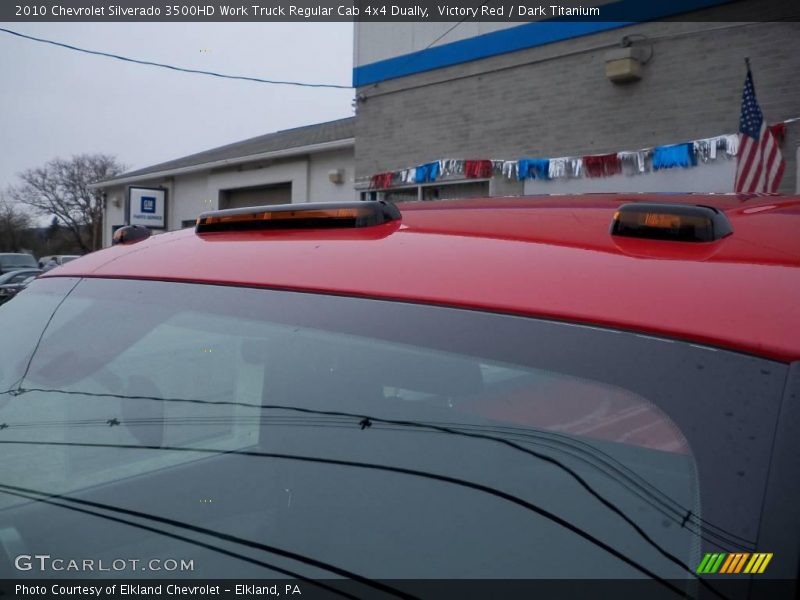 Victory Red / Dark Titanium 2010 Chevrolet Silverado 3500HD Work Truck Regular Cab 4x4 Dually
