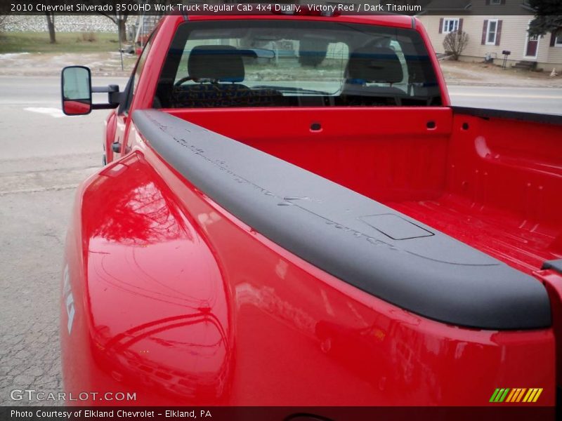 Victory Red / Dark Titanium 2010 Chevrolet Silverado 3500HD Work Truck Regular Cab 4x4 Dually