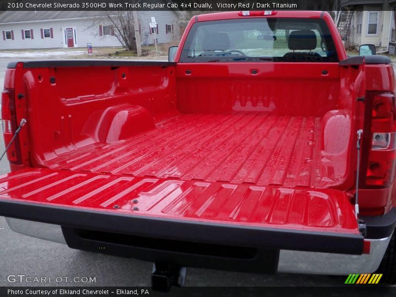 Victory Red / Dark Titanium 2010 Chevrolet Silverado 3500HD Work Truck Regular Cab 4x4 Dually
