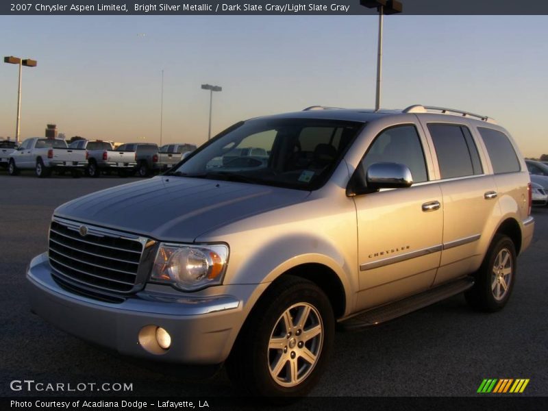 Bright Silver Metallic / Dark Slate Gray/Light Slate Gray 2007 Chrysler Aspen Limited