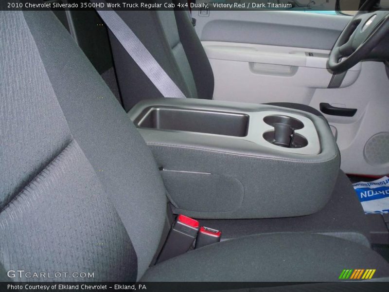 Victory Red / Dark Titanium 2010 Chevrolet Silverado 3500HD Work Truck Regular Cab 4x4 Dually