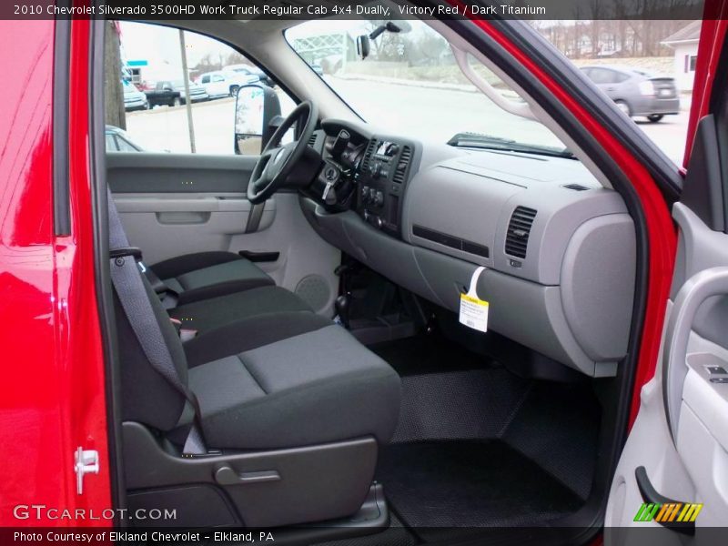 Victory Red / Dark Titanium 2010 Chevrolet Silverado 3500HD Work Truck Regular Cab 4x4 Dually