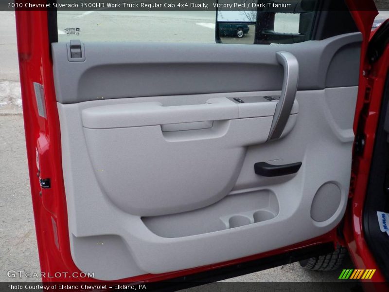 Victory Red / Dark Titanium 2010 Chevrolet Silverado 3500HD Work Truck Regular Cab 4x4 Dually