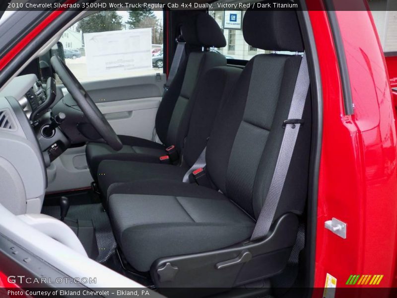 Victory Red / Dark Titanium 2010 Chevrolet Silverado 3500HD Work Truck Regular Cab 4x4 Dually
