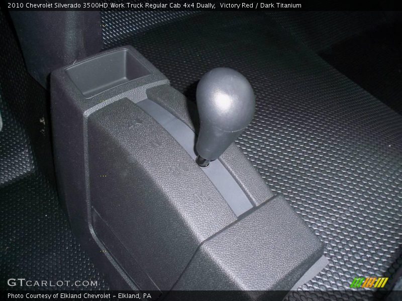 Victory Red / Dark Titanium 2010 Chevrolet Silverado 3500HD Work Truck Regular Cab 4x4 Dually