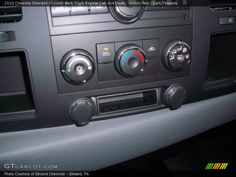 Victory Red / Dark Titanium 2010 Chevrolet Silverado 3500HD Work Truck Regular Cab 4x4 Dually