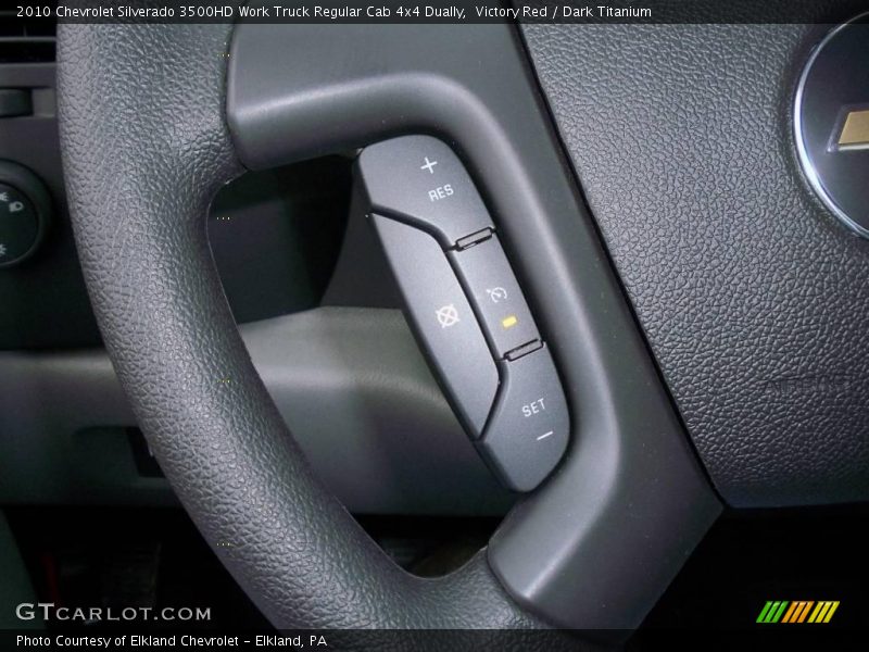 Victory Red / Dark Titanium 2010 Chevrolet Silverado 3500HD Work Truck Regular Cab 4x4 Dually