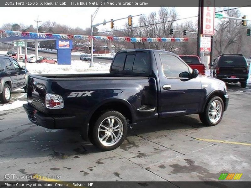 True Blue Metallic / Medium Graphite Grey 2003 Ford F150 STX Regular Cab