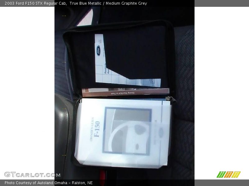 True Blue Metallic / Medium Graphite Grey 2003 Ford F150 STX Regular Cab