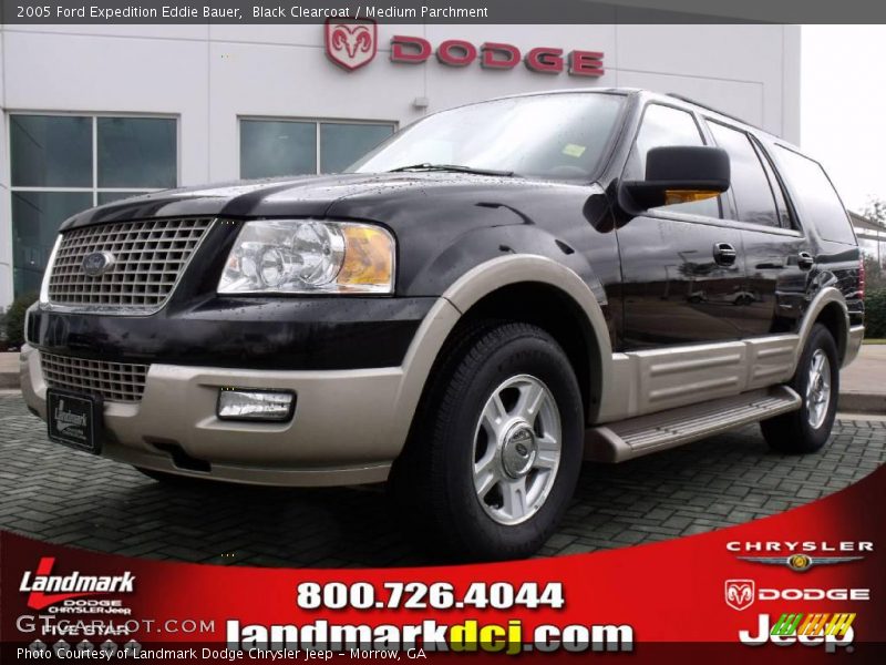 Black Clearcoat / Medium Parchment 2005 Ford Expedition Eddie Bauer
