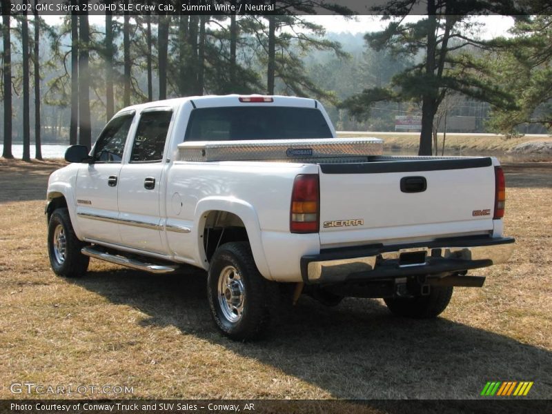 Summit White / Neutral 2002 GMC Sierra 2500HD SLE Crew Cab