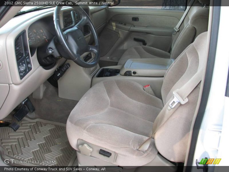 Summit White / Neutral 2002 GMC Sierra 2500HD SLE Crew Cab