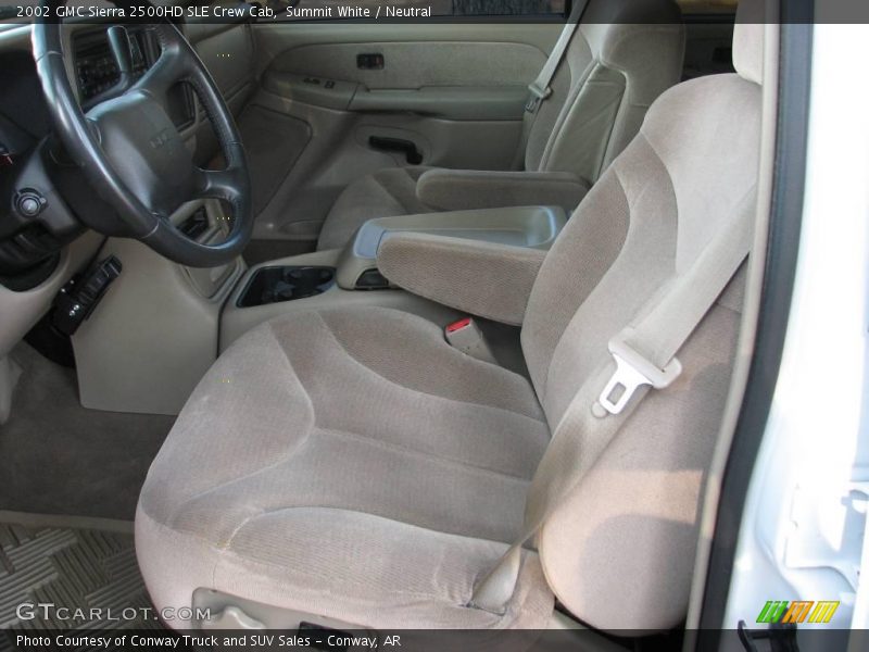Summit White / Neutral 2002 GMC Sierra 2500HD SLE Crew Cab
