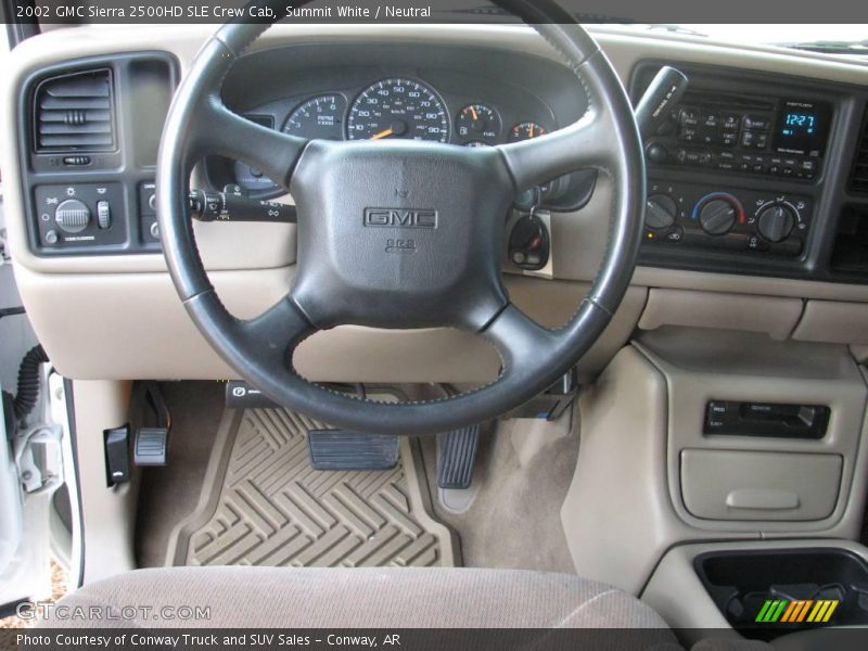Summit White / Neutral 2002 GMC Sierra 2500HD SLE Crew Cab