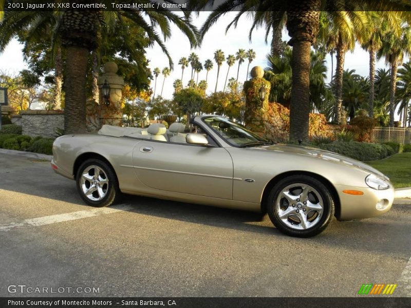 Topaz Metallic / Oatmeal 2001 Jaguar XK XK8 Convertible