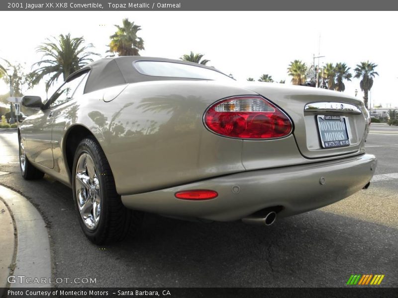 Topaz Metallic / Oatmeal 2001 Jaguar XK XK8 Convertible