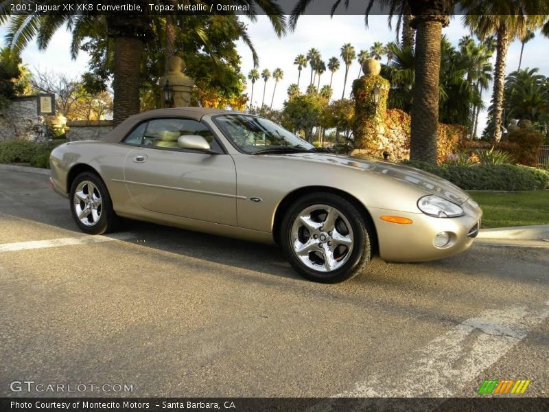 Topaz Metallic / Oatmeal 2001 Jaguar XK XK8 Convertible