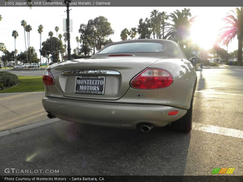 Topaz Metallic / Oatmeal 2001 Jaguar XK XK8 Convertible