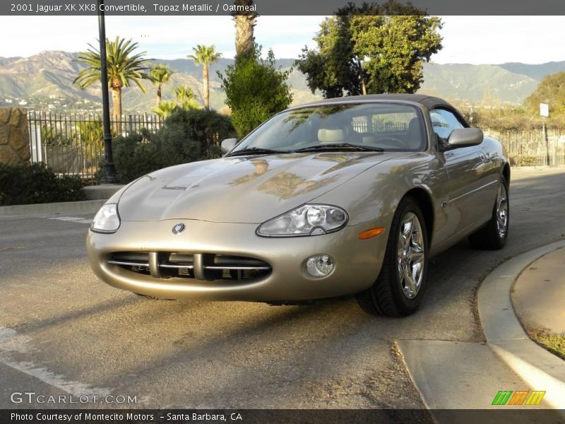 Topaz Metallic / Oatmeal 2001 Jaguar XK XK8 Convertible