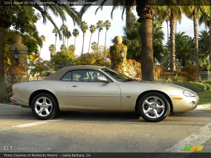Topaz Metallic / Oatmeal 2001 Jaguar XK XK8 Convertible