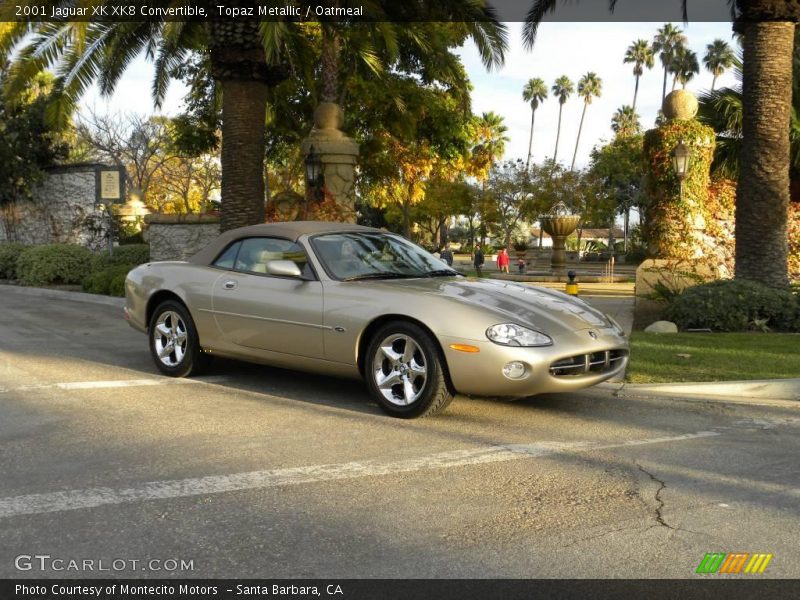 Topaz Metallic / Oatmeal 2001 Jaguar XK XK8 Convertible