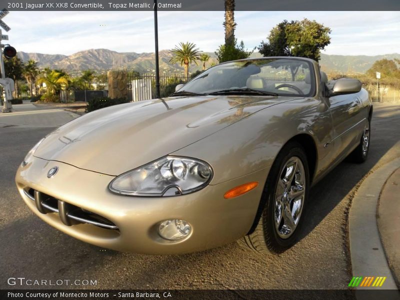 Topaz Metallic / Oatmeal 2001 Jaguar XK XK8 Convertible
