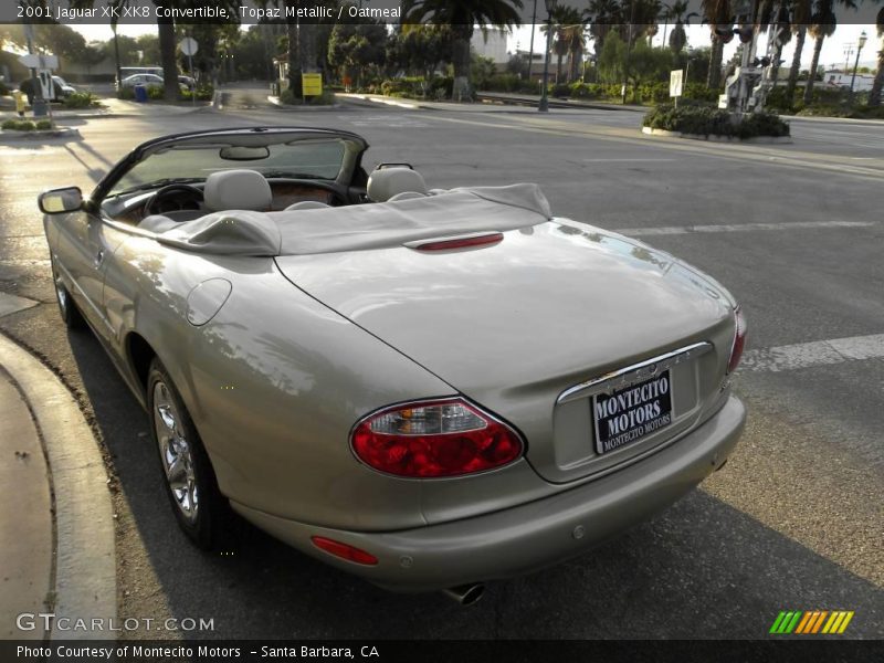 Topaz Metallic / Oatmeal 2001 Jaguar XK XK8 Convertible
