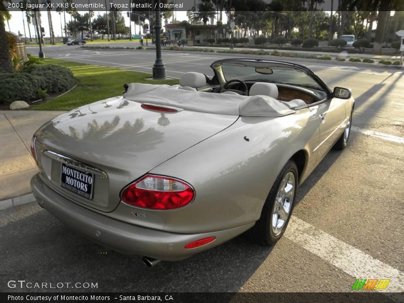 Topaz Metallic / Oatmeal 2001 Jaguar XK XK8 Convertible