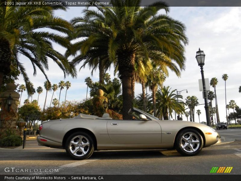 Topaz Metallic / Oatmeal 2001 Jaguar XK XK8 Convertible