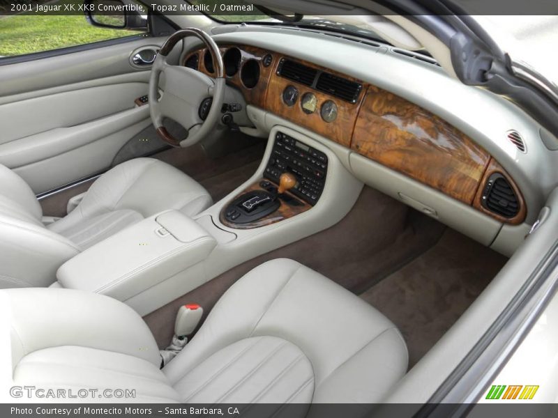 Topaz Metallic / Oatmeal 2001 Jaguar XK XK8 Convertible