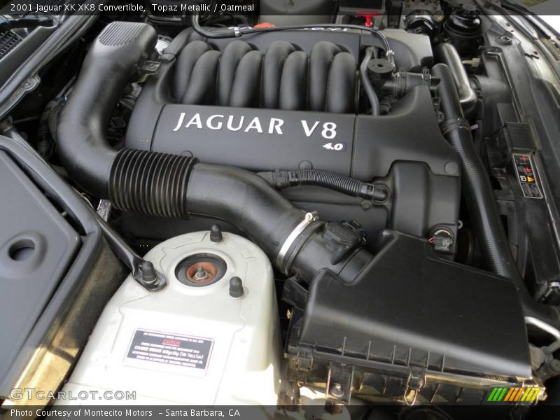 Topaz Metallic / Oatmeal 2001 Jaguar XK XK8 Convertible