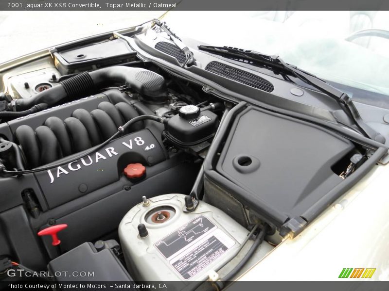Topaz Metallic / Oatmeal 2001 Jaguar XK XK8 Convertible