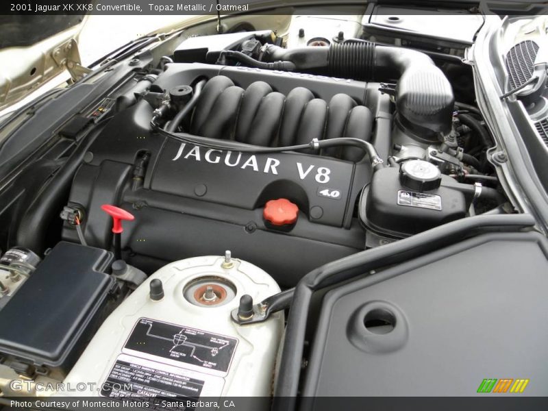 Topaz Metallic / Oatmeal 2001 Jaguar XK XK8 Convertible