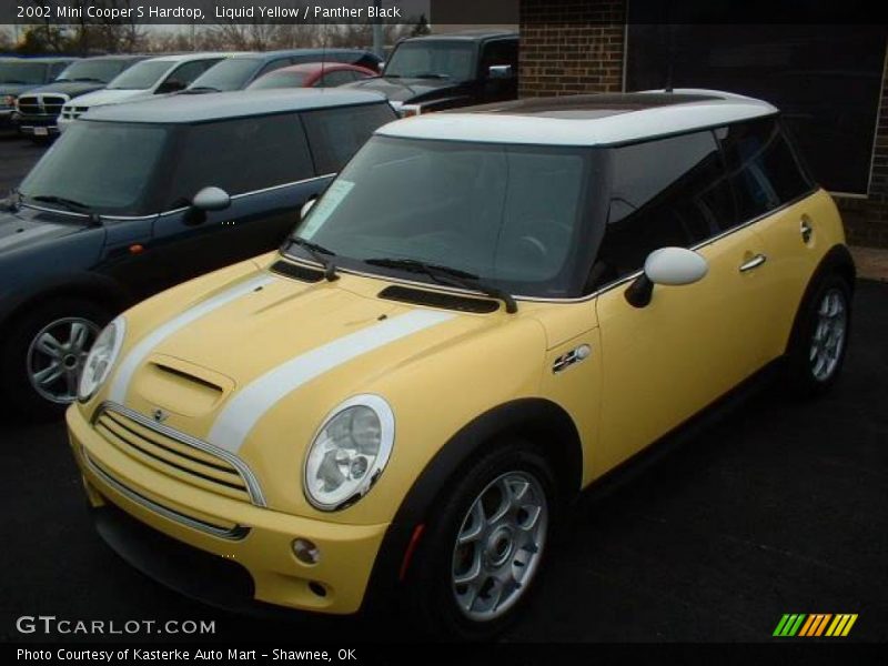 Liquid Yellow / Panther Black 2002 Mini Cooper S Hardtop