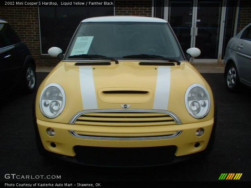 Liquid Yellow / Panther Black 2002 Mini Cooper S Hardtop
