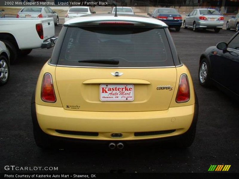 Liquid Yellow / Panther Black 2002 Mini Cooper S Hardtop