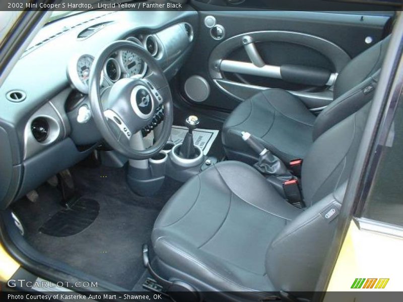 Liquid Yellow / Panther Black 2002 Mini Cooper S Hardtop